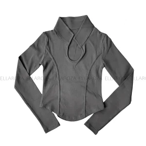 کراپ آستین بلند رز